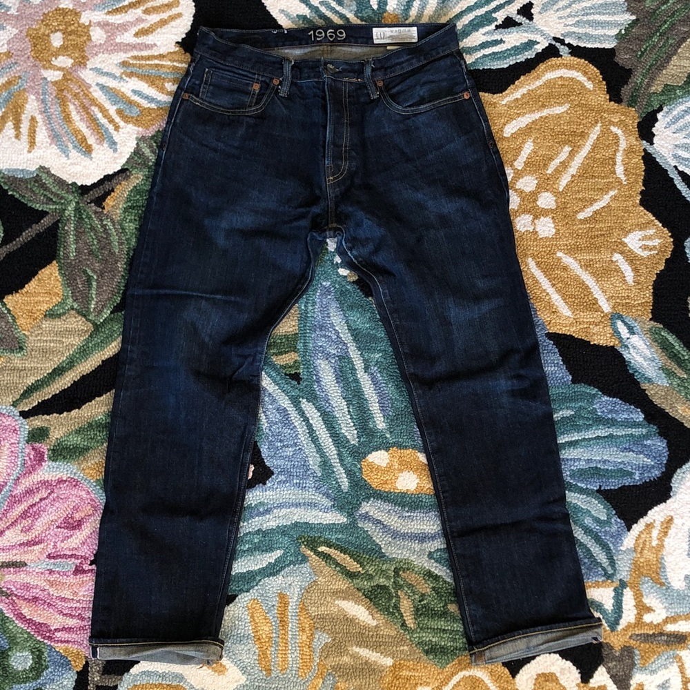 Gap Men's Japanese Raw Selvedge Denim Jeans 33x30